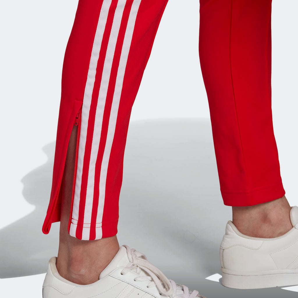 Women's adidas Originals Primeblue SST Track Pants Vivid Red
