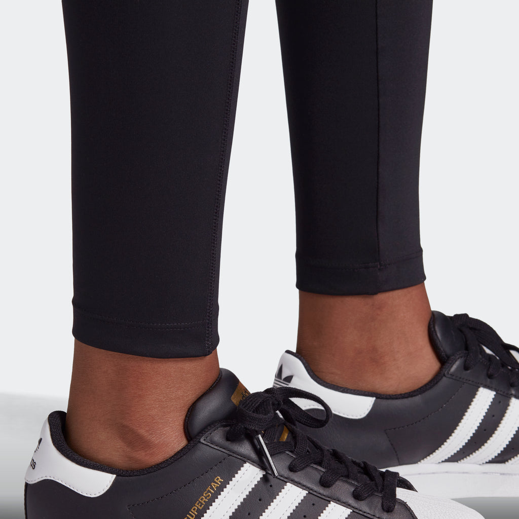 Women's adidas Originals R.Y.V. Leggings Black GK0694 | Chicago City Sports | ankle view