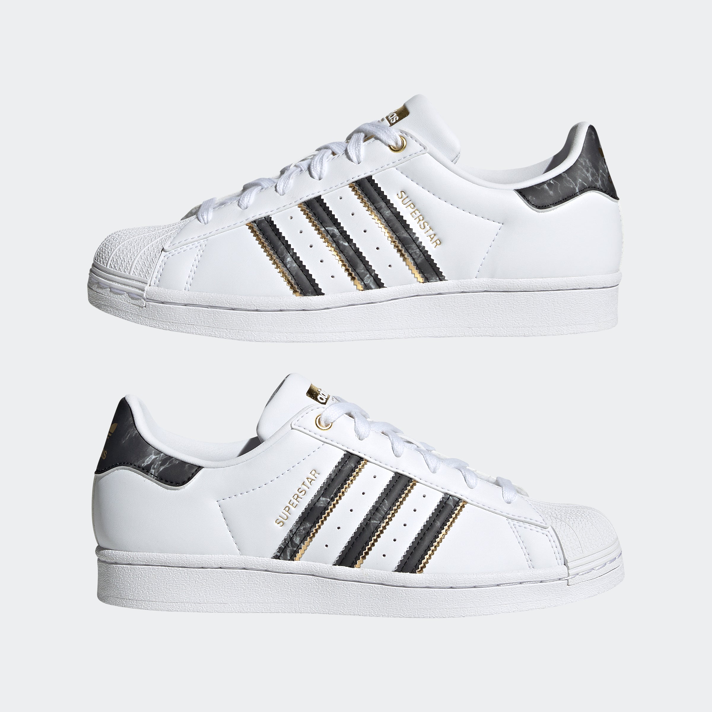 womens adidas superstar shoes black and white