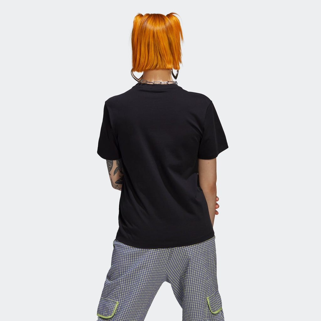 Women's adidas Originals Tee With Trefoil Application Black