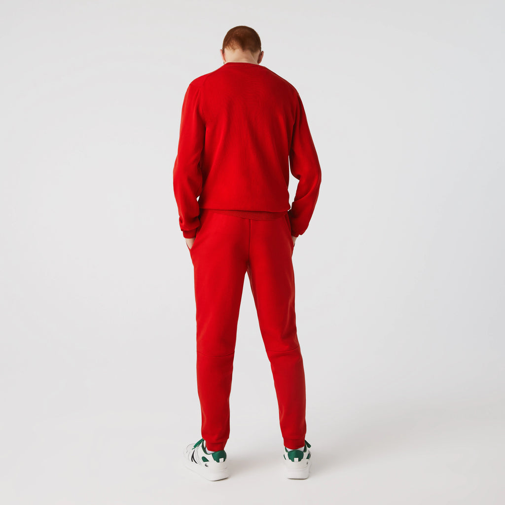 Men's Lacoste Tapered Fit Fleece Trackpants Red