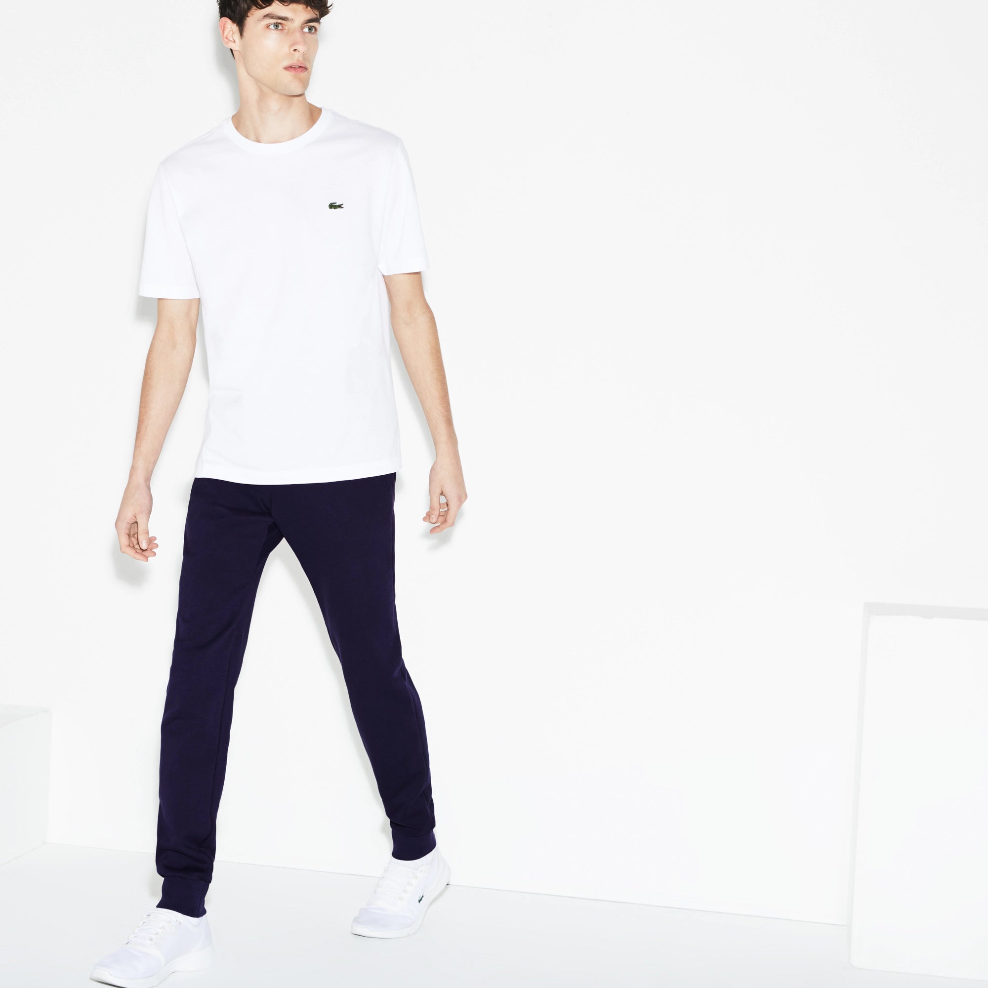 Men s Lacoste SPORT Fleece Tennis Sweatpants Navy