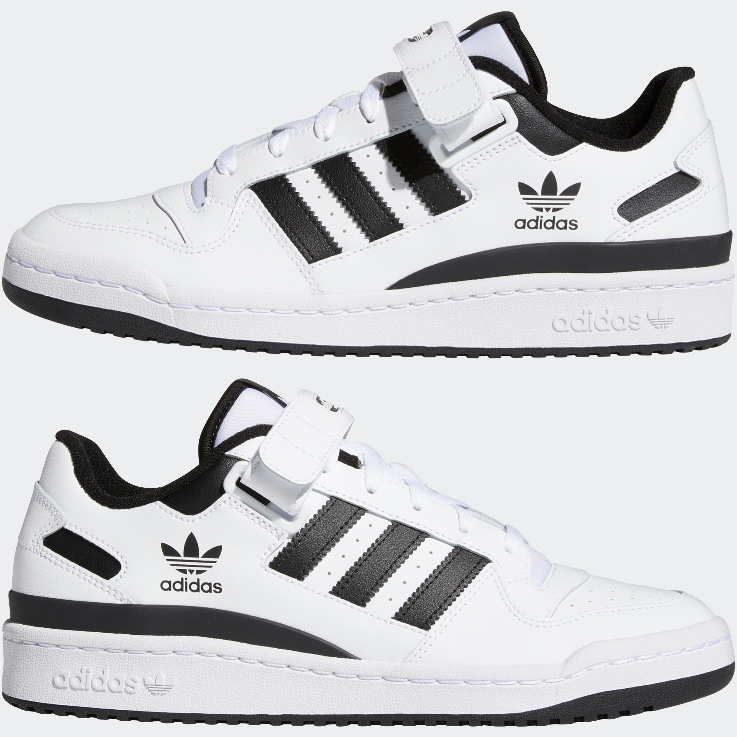 adidas Forum Low Shoes White Black FY7757 | Chicago City Sports