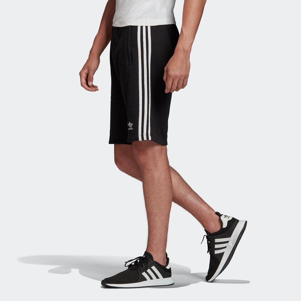 Men's adidas Originals 3-Stripes Sweat Shorts Black
