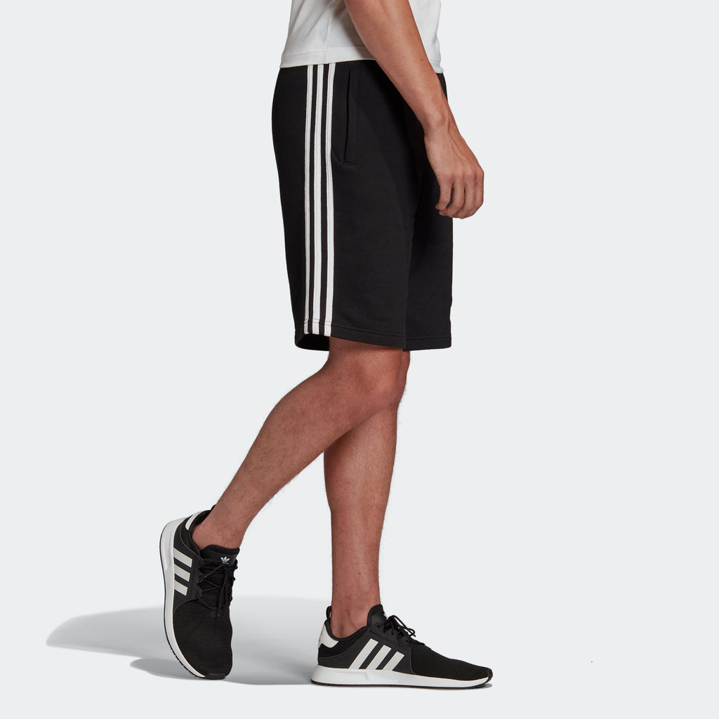 Men's adidas Originals 3-Stripes Sweat Shorts Black