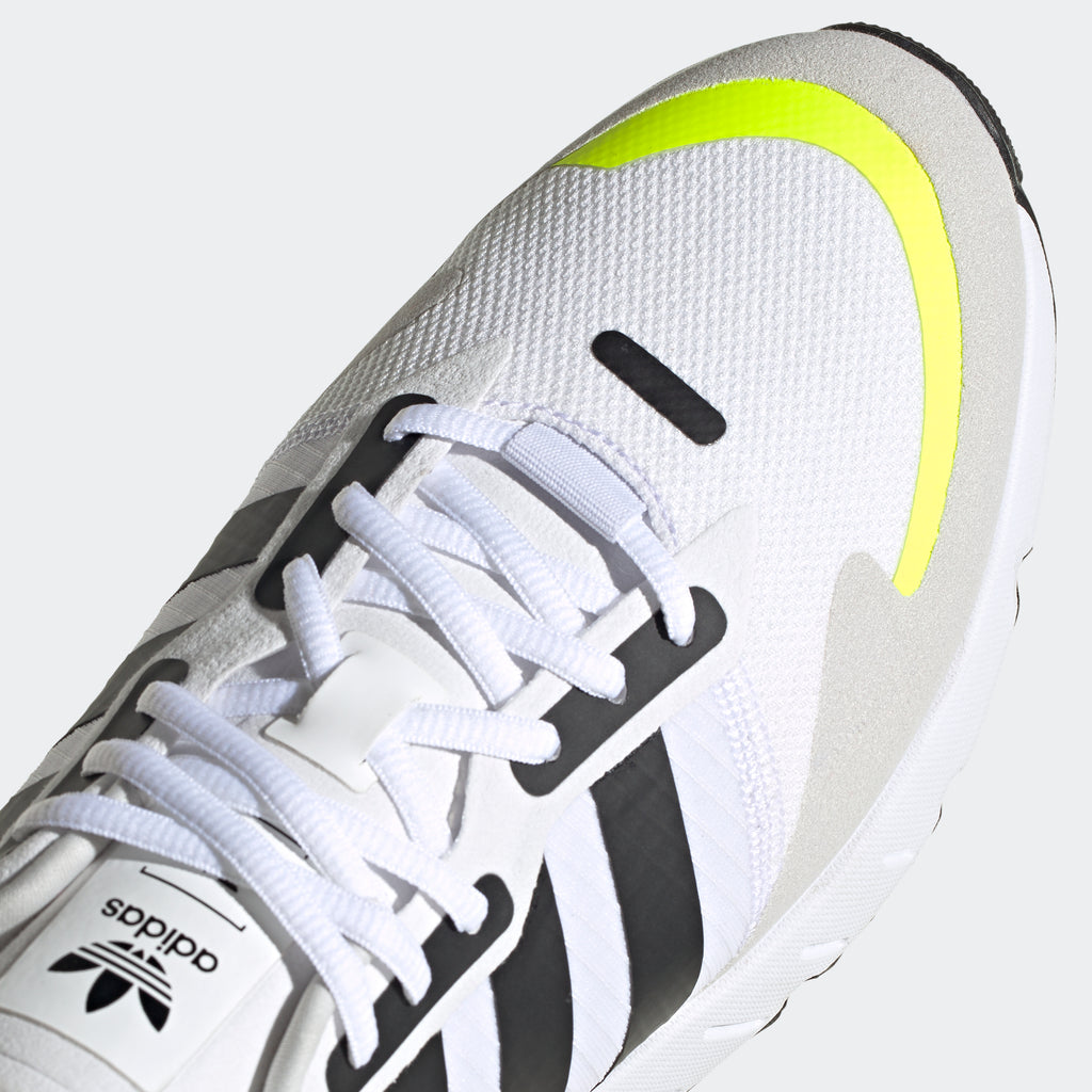 adidas ZX 1K Boost Shoes White H69037 | Chicago City Sports | toe area view