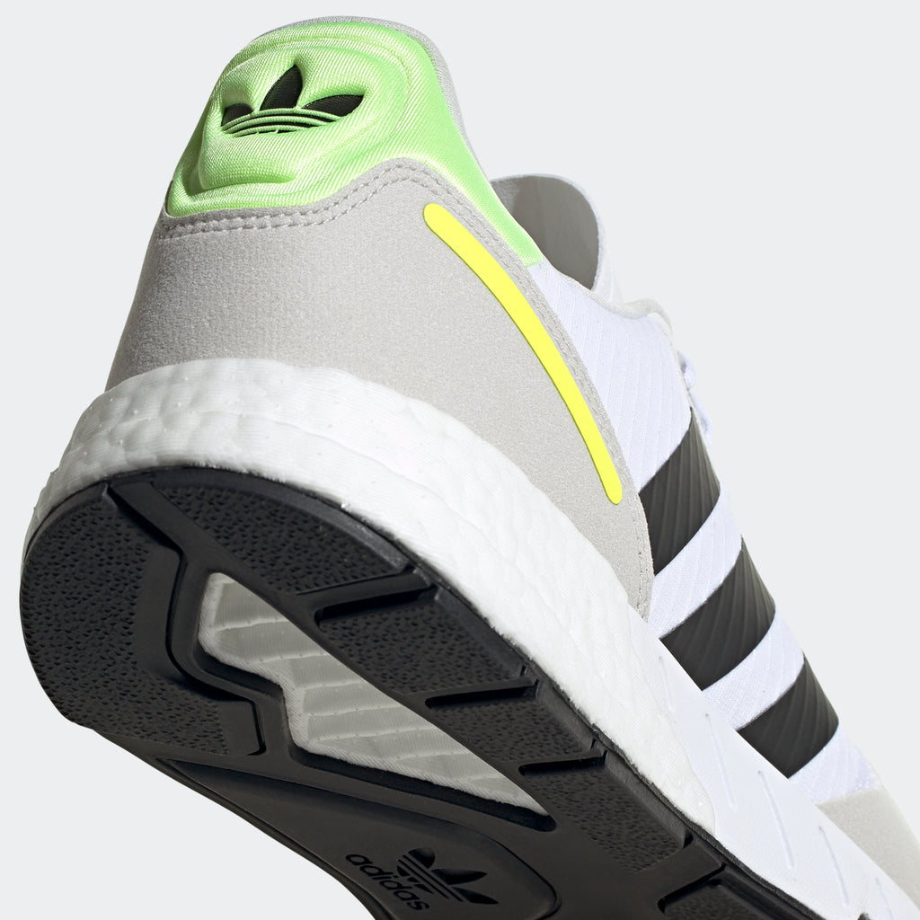 adidas ZX 1K Boost Shoes White H69037 | Chicago City Sports | rear view