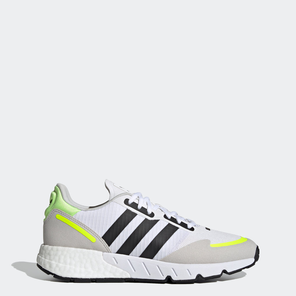 adidas ZX 1K Boost Shoes White H69037 | Chicago City Sports | side view