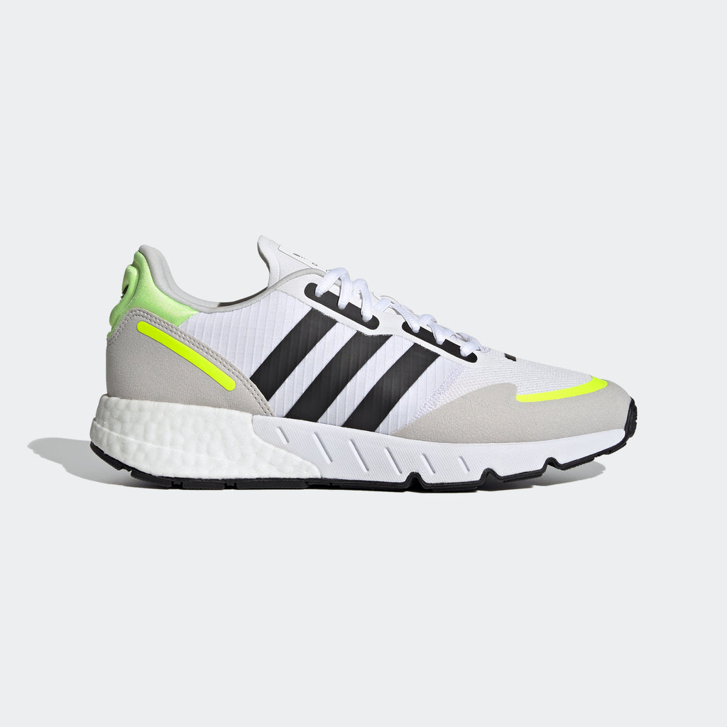 adidas ZX 1K Boost Shoes White H69037 | Chicago City Sports | exterior side view
