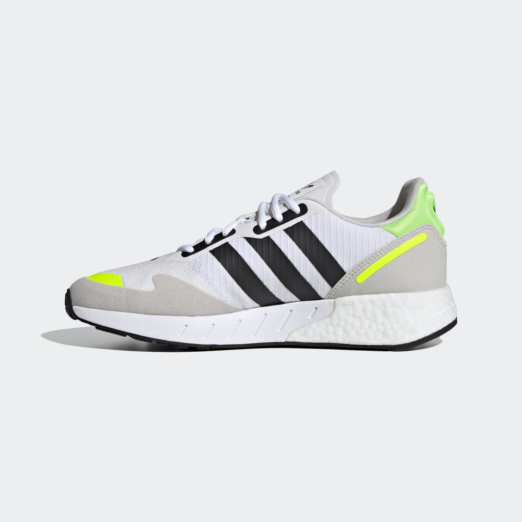 adidas ZX 1K Boost Shoes White H69037 | Chicago City Sports | interior side view