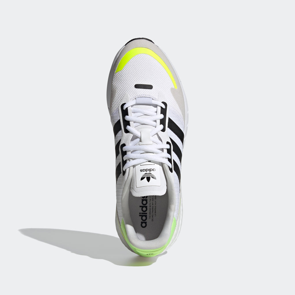 adidas ZX 1K Boost Shoes White H69037 | Chicago City Sports | top view