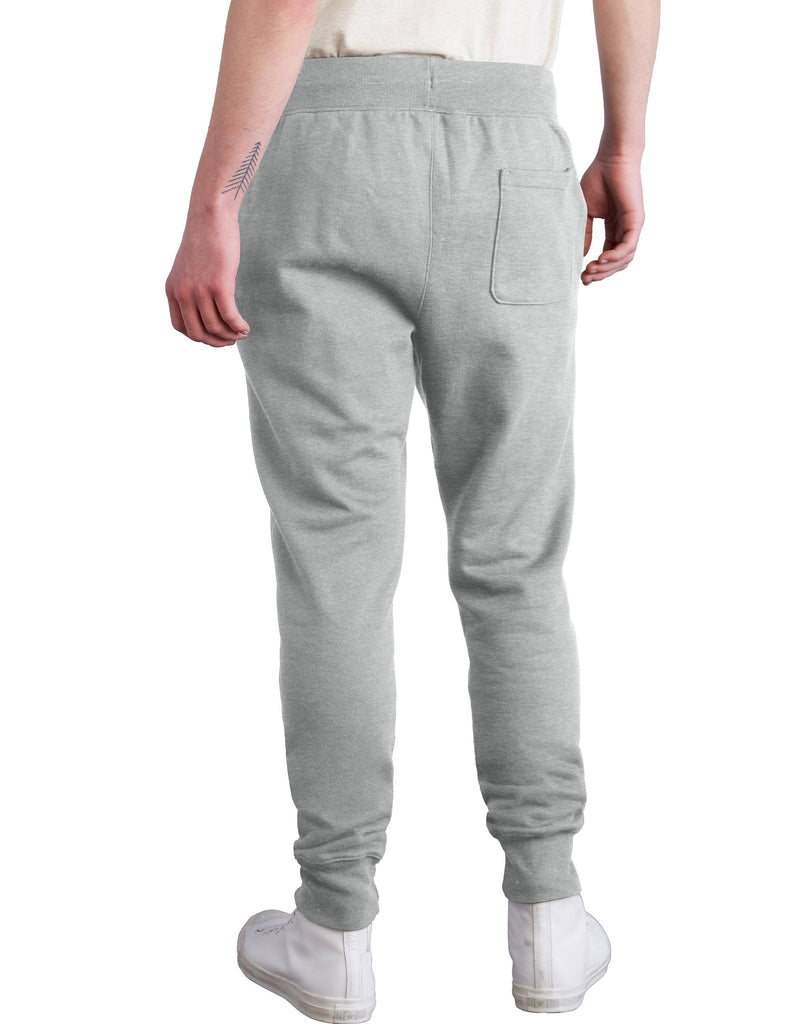 Men's Champion Reverse Weave Trim Joggers Oxford Grey (SKU GF01Y061461IC) | Chicago City Sports | back view on model