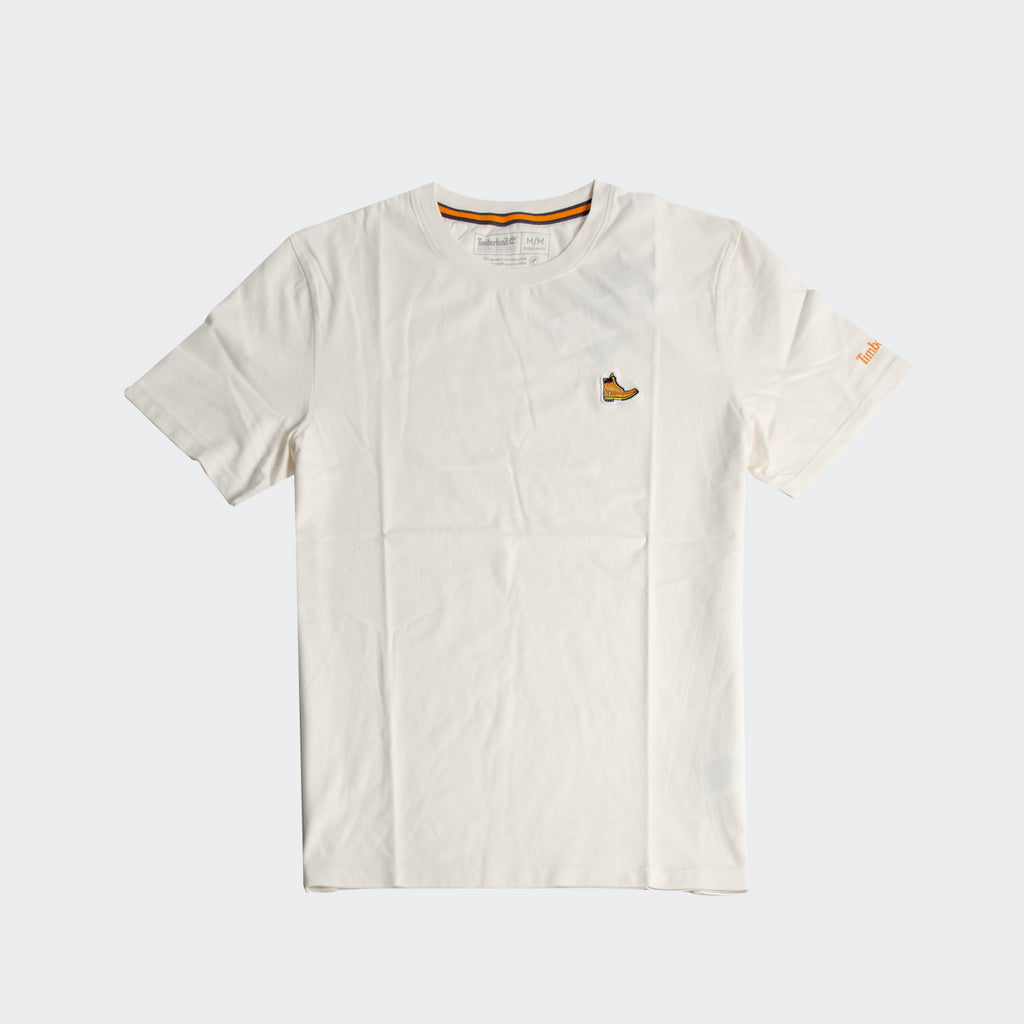 Men's Timberland Boot Logo T-Shirt White