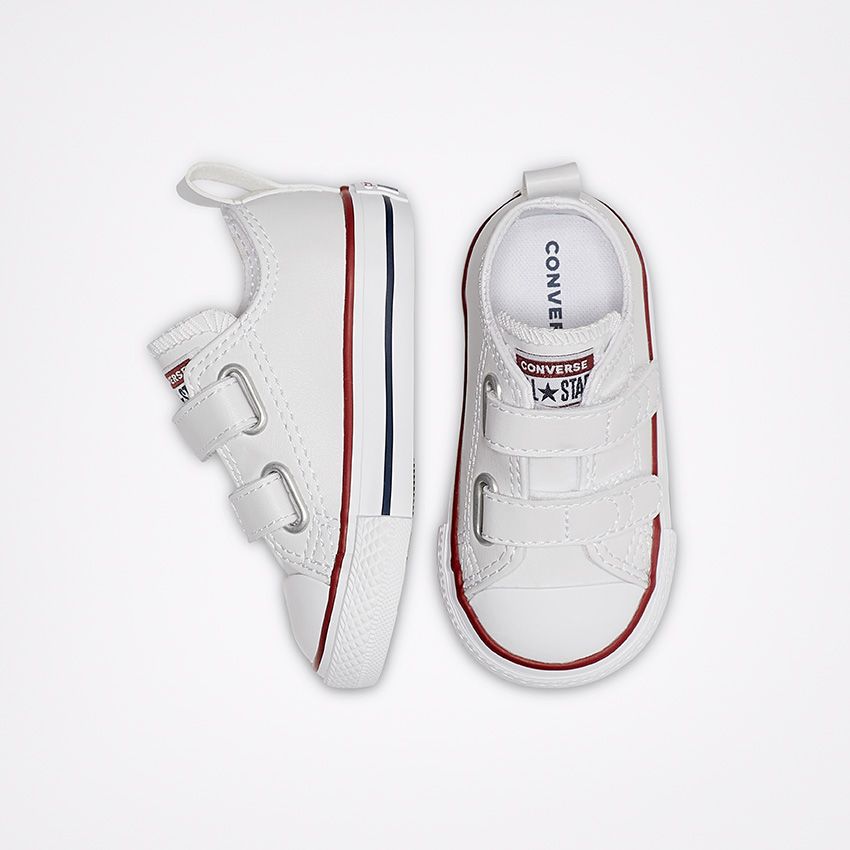 Toddler Converse Chuck Taylor All Star Easy-On Leather Shoes White