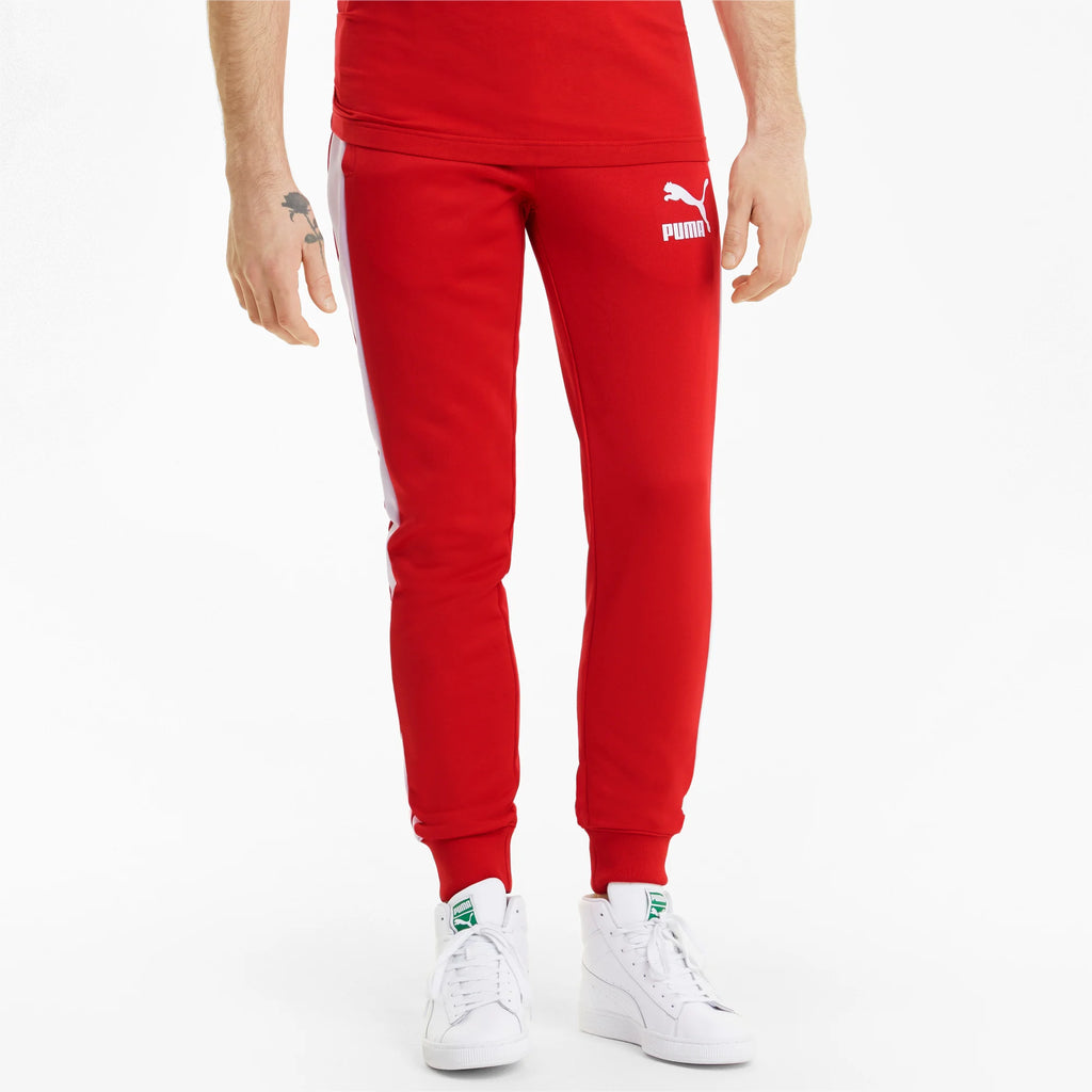 Men's PUMA Iconic T7 Track Pants Red